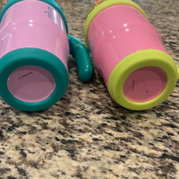 Reduce Coldee 14oz Tumblers with Handles, 2-pack (purple & pink) - Picture 7 of 7